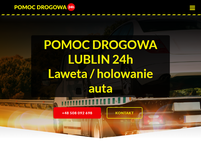 Pomoc drogowa Lublin - Kowalewski 24/7 laweta, holowanie